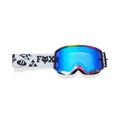 GOGLE MOTOCYKLOWE FOX MAIN IMAGE COSMO SPARK WHITE BLACK OS 2