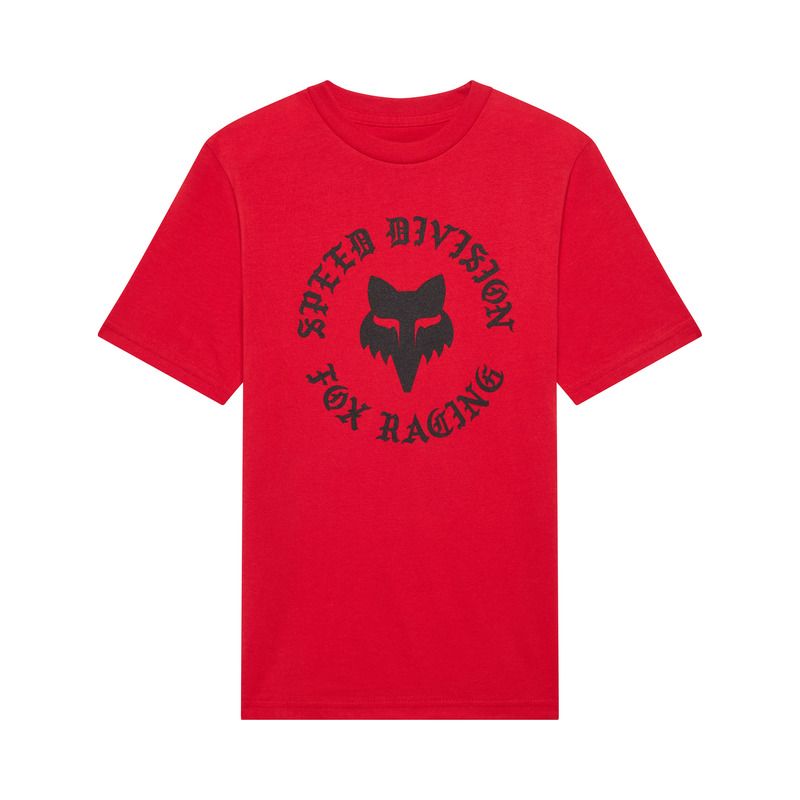 T-SHIRT JUNIOR FOX BADGE TIBETAN RED YS