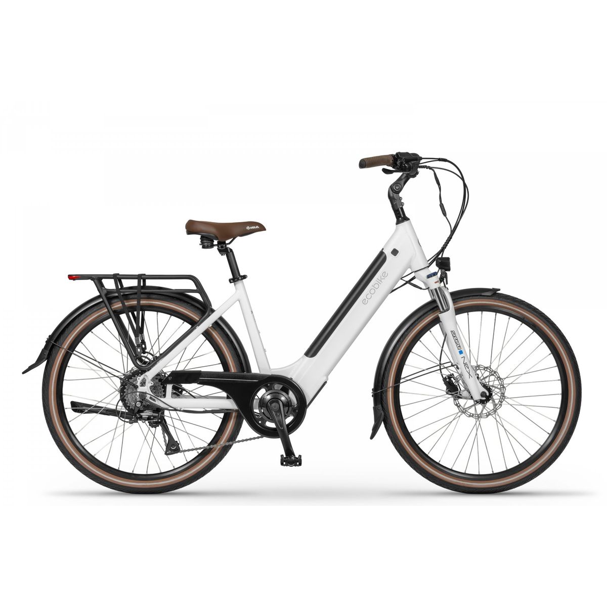 Rower elektryczny Ecobike X-City Flat White 26"