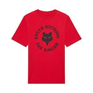 T-SHIRT JUNIOR FOX BADGE TIBETAN RED YL